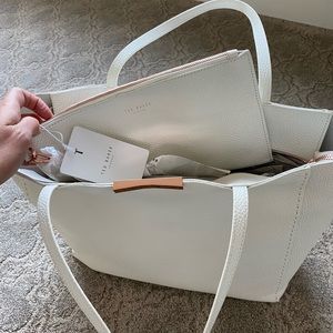 Ted baker white tote bag brand new